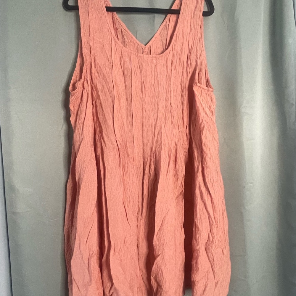 Ava & Viv Pink Sleeveless Relaxed Tank Top Dress - Picture 4 of 6